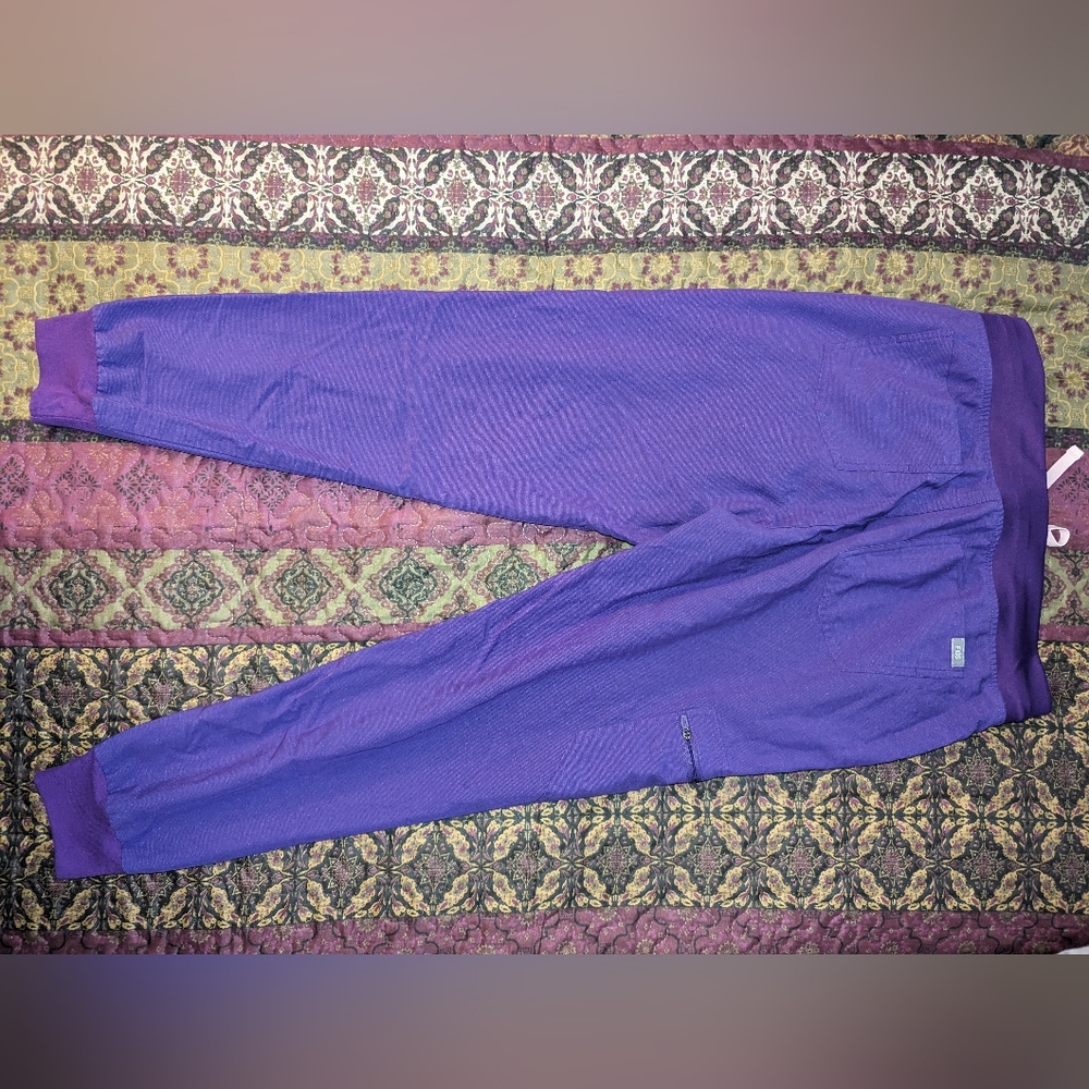 Purple women's scrubs set